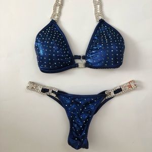 Swarovski Crystal Royal Blue Bikini